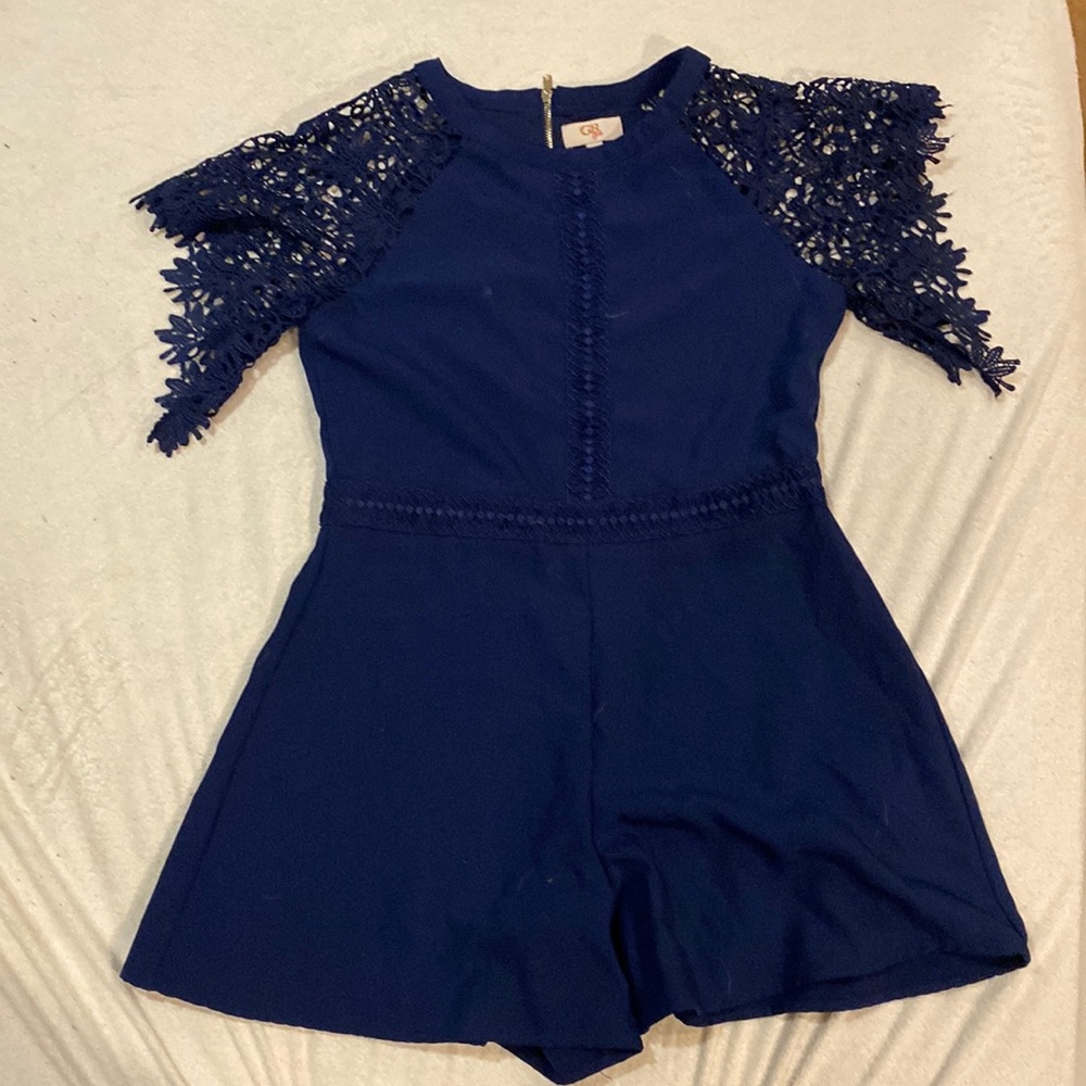 Navy blue romper